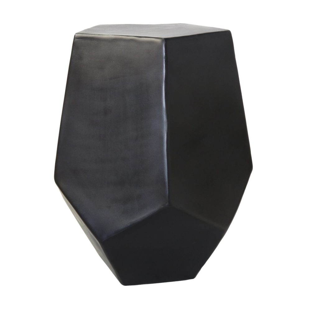 Rex Faceted Metal Side Table by HomArt - Image 2