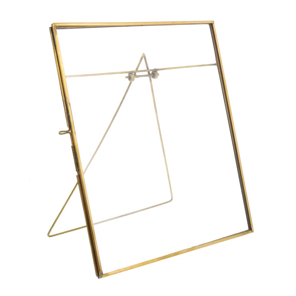 Monroe Vertical Brass Easel Frame by HomArt