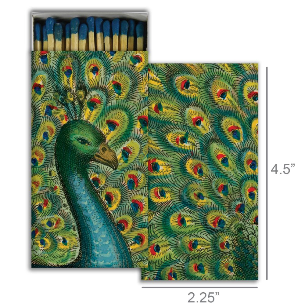 Coy Peacock Matches Set of 6 by HomArt - Image 2