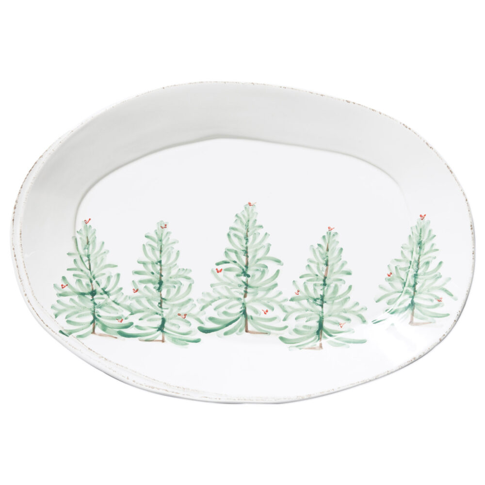 Melamine Lastra Holiday Oval Platter by VIETRI