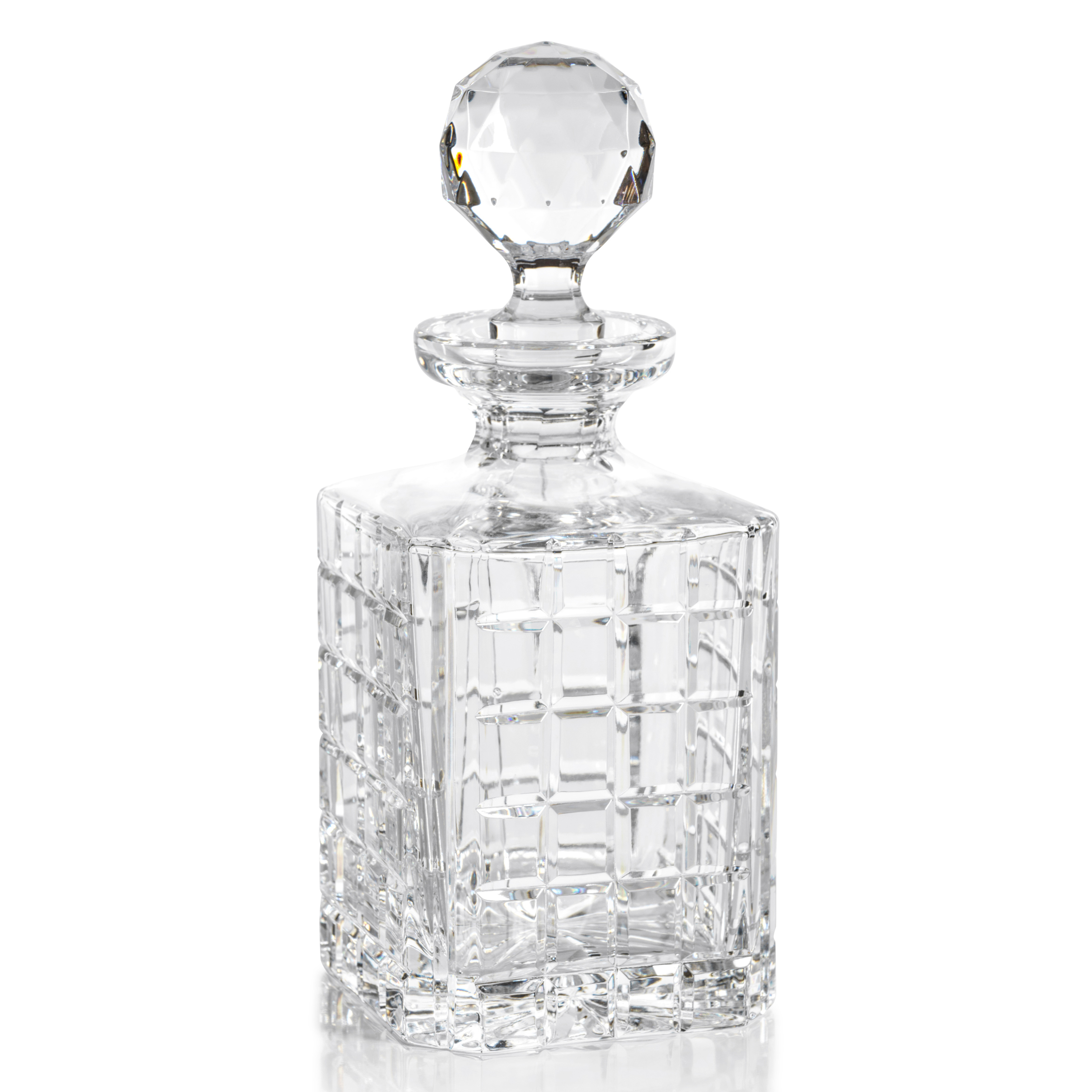 Ezekiel Crystal Glass Whiskey & Brandy Decanter by Zodax - Seven Colonial