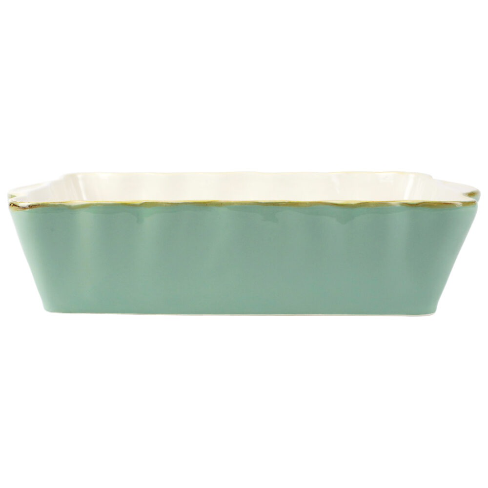 Italian Bakers Aqua Large Rectangular Baker by VIETRI