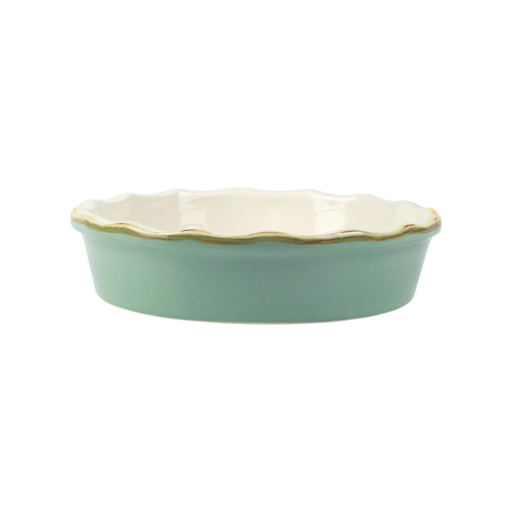 Italian Bakers Aqua Pie Dish by VIETRI