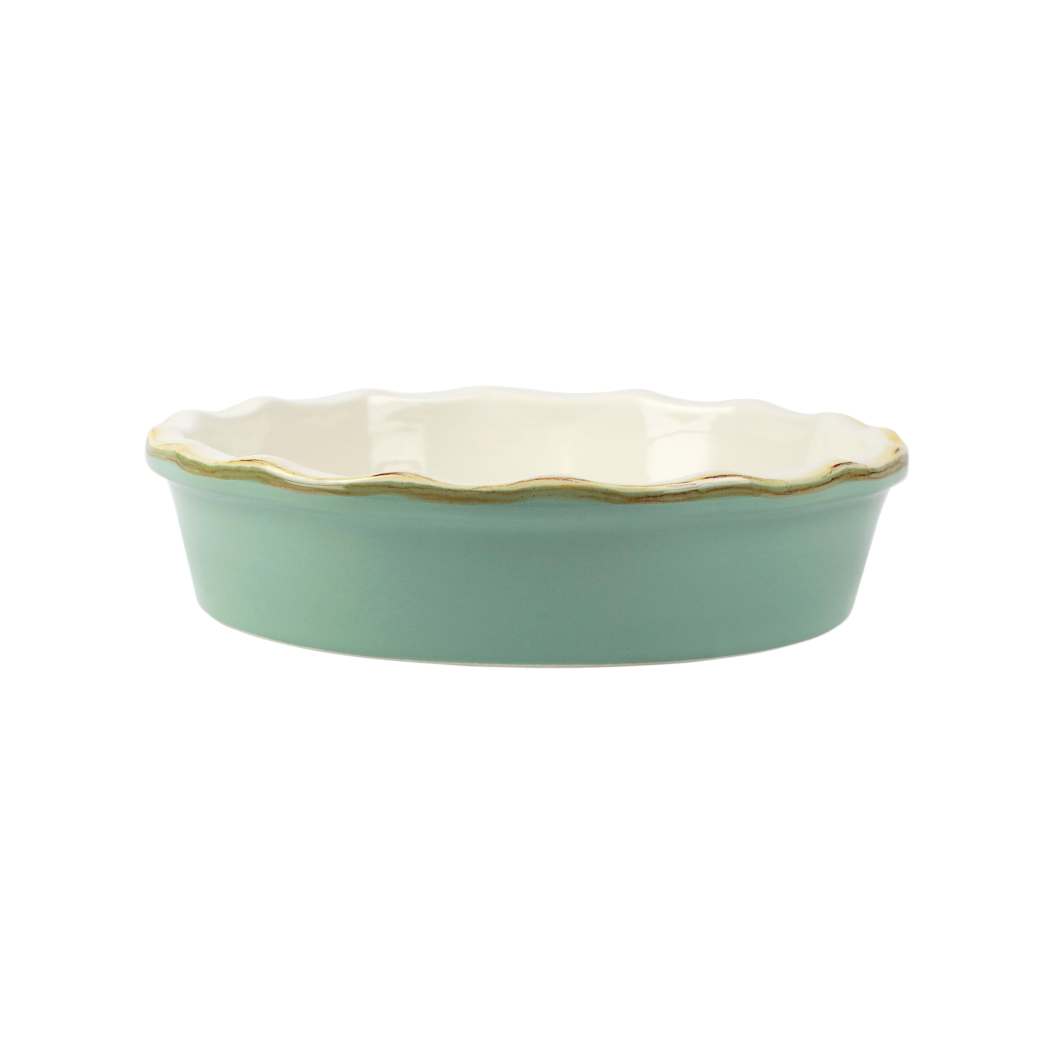 Italian Bakers Aqua Pie Dish by VIETRI - Seven Colonial