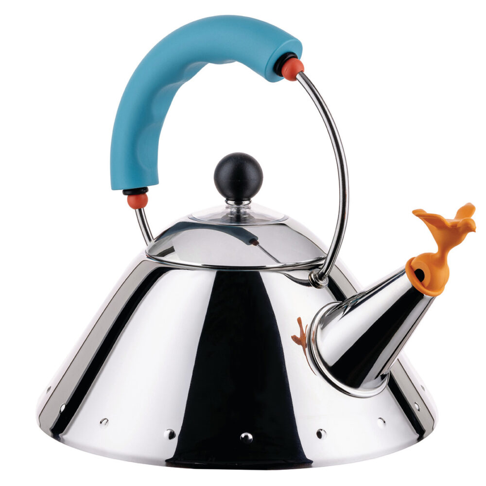 Michael Graves Stainless Steel Whistling Bird Kettle Blue by Alessi - Image 3