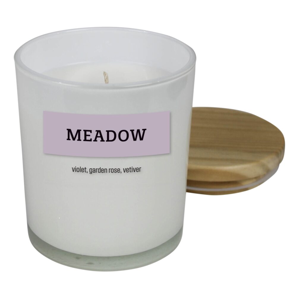 Element Meadow Violet, Garden Rose and Vetiver Candle by HomArt - Image 2