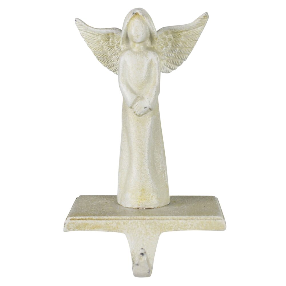 Cast Iron Angel Stocking Holder by HomArt - Image 2