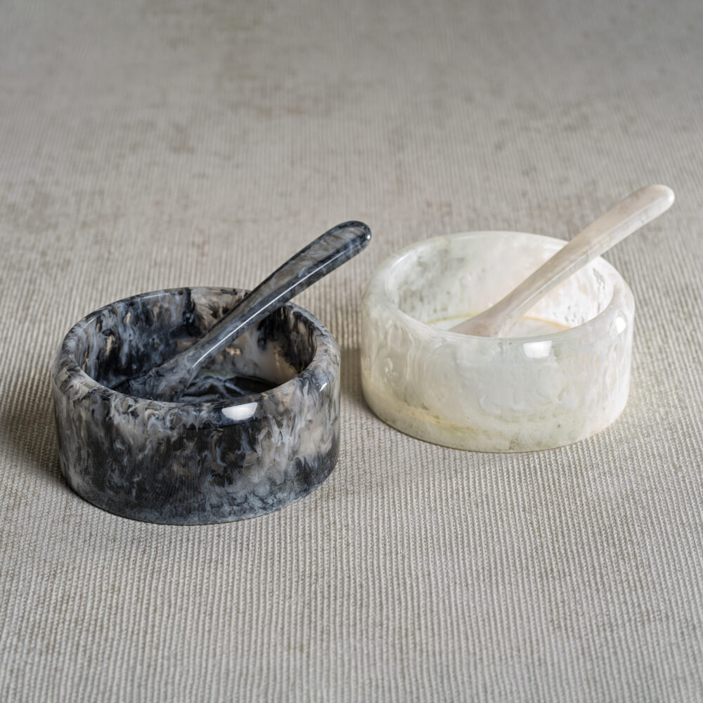 Seppi Resin Condiment Bowl with Spoon  by Zodax