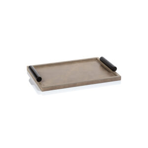 Cameroon Mink Leather Serving Tray by Zodax