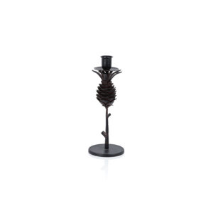 Small Brunel Pinecone Design Wrought Iron Candleholder   by Zodax