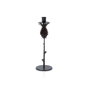 Medium Brunel Pinecone Design Wrought Iron Candleholder   by Zodax