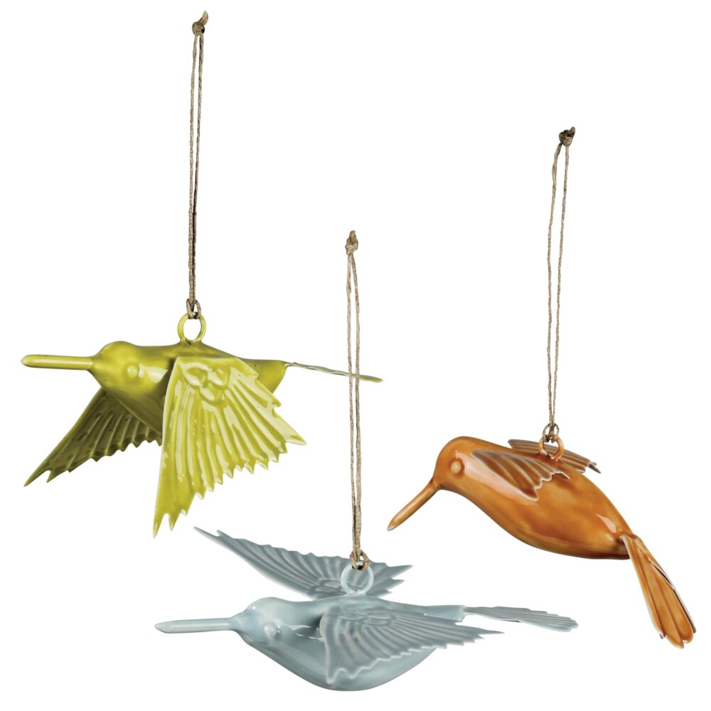 Enamel Hummingbird Ornaments by HomArt