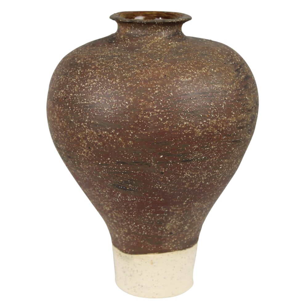 Umbria Narrow Bottom Brown Vase by HomArt