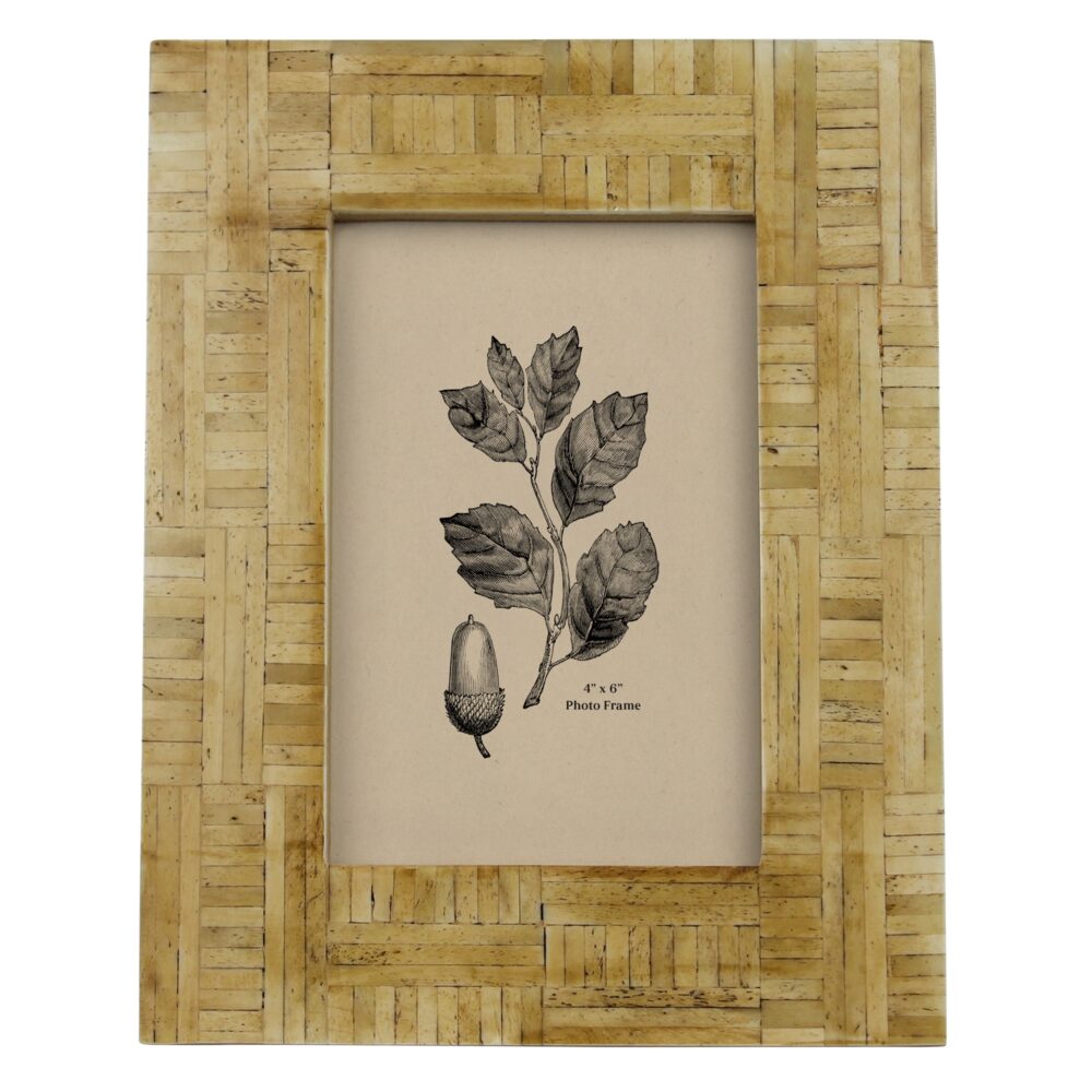 Bone Inlay 4 x 6 Frame by HomArt