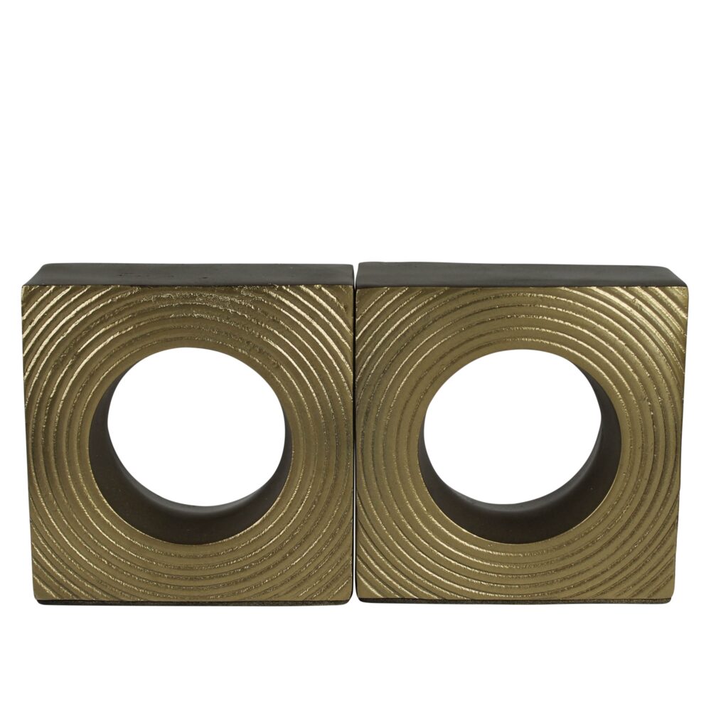 Biblio Brass Bookends by HomArt - Image 2