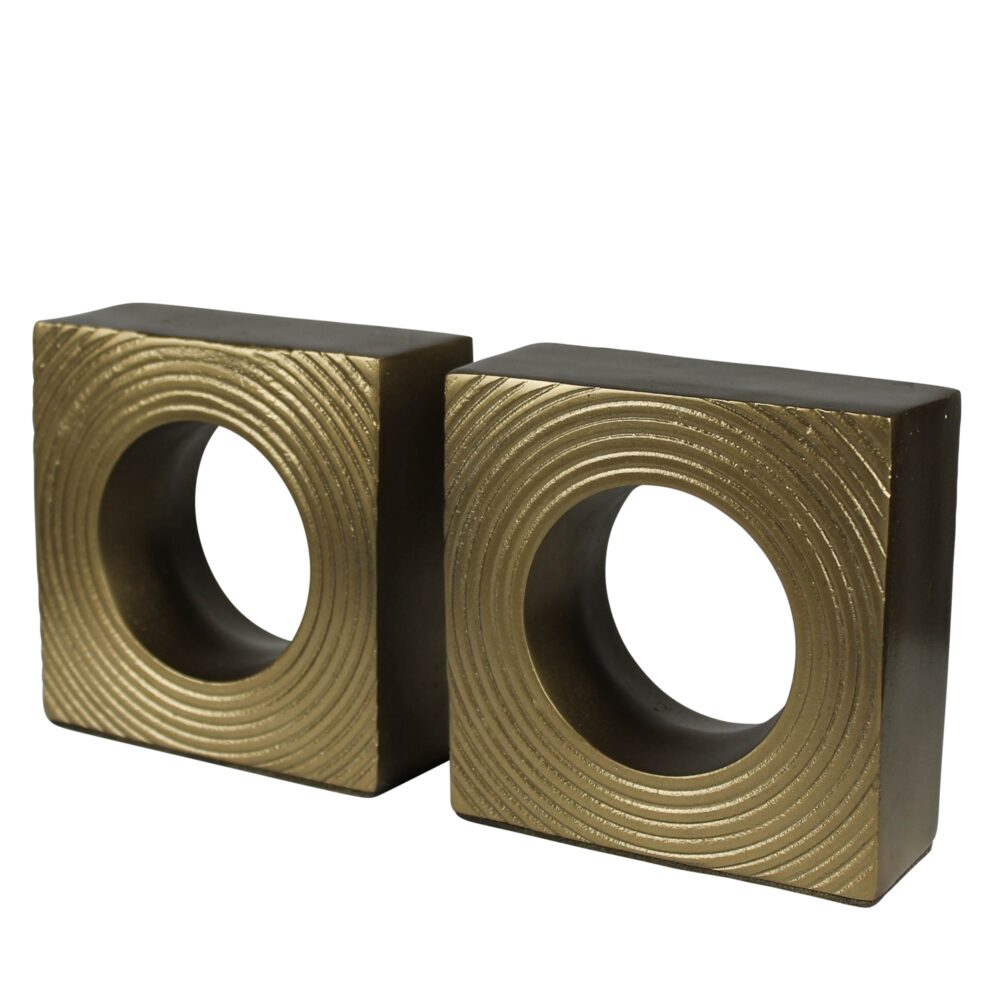 Biblio Brass Bookends by HomArt - Image 3