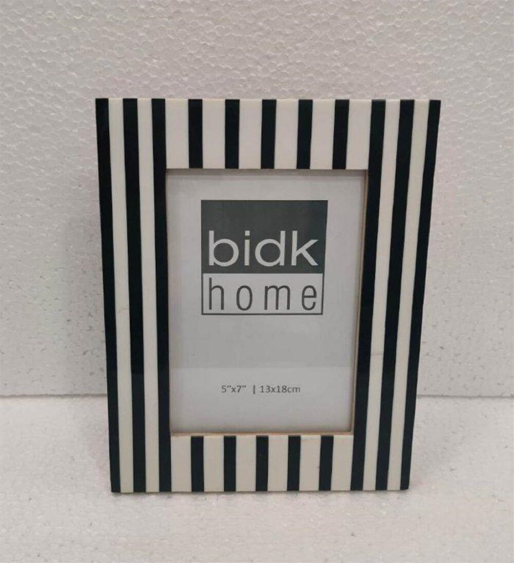 Black and White Stripes 5 x 7 Frame by BIDKhome