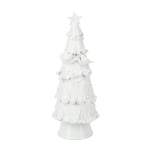 Foresta White Large Tree with Red Birds & Star by VIETRI