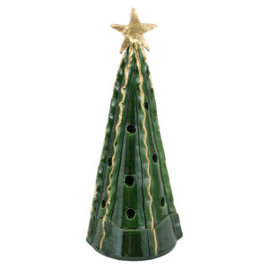 Foresta Green Large Tree with Ribbon & Gold Star by VIETRI