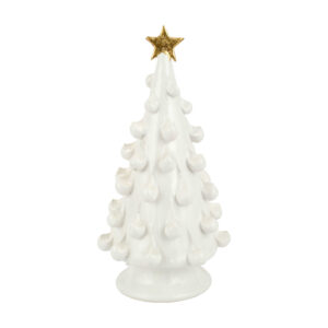 Foresta White Medium Tree with Gold Star by VIETRI