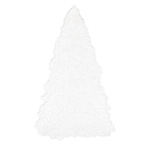 Lastra Holiday White Figural Tree Small Platter by VIETRI