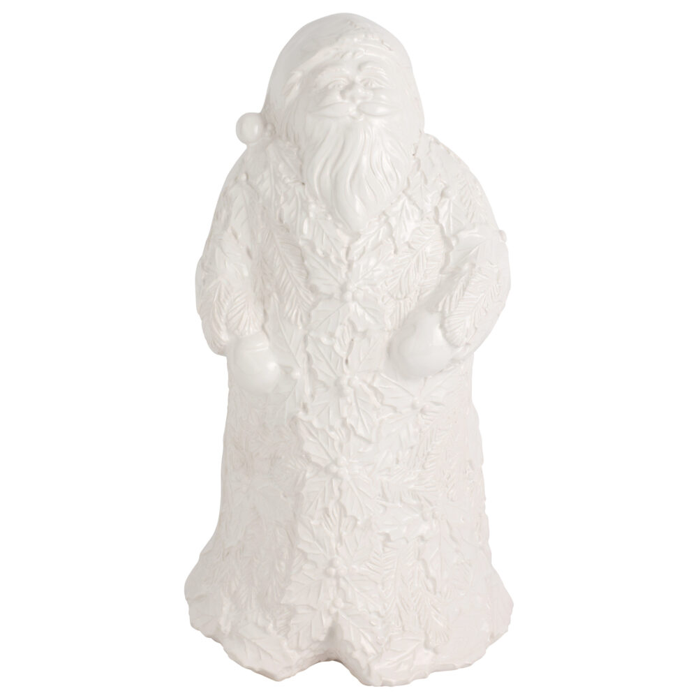 Lastra Holiday Figural Santa with Foliage by VIETRI