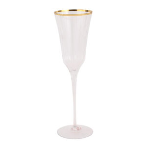 Natalia Gold Champagne Glass by VIETRI