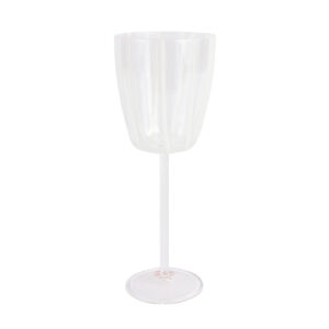 Nuovo Stripe White Wine Glass by VIETRI