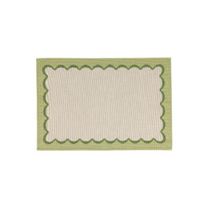 Tavola Green Scalloped Placemats - Set of 4 by VIETRI