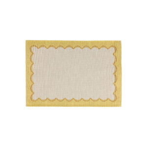 Tavola Yellow Scalloped Placemats - Set of 4 by VIETRI