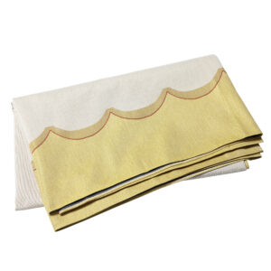 Tavola Yellow Scalloped Tablecloth by VIETRI