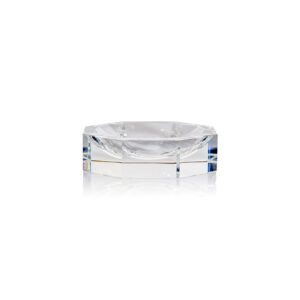 Carmac Octagon Crystal Glass Bowl, Clear by Zodax