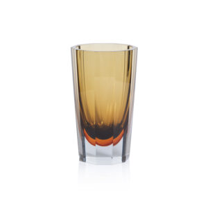 Combin Amber & Smoke Tonal Glass Vase, Large by Zodax