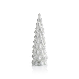 Mireille 2-Piece Set LED Snow Tabletop Trees, Large by Zodax