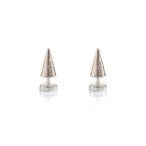 Crimbo 7" Gold Sparkle Cone LED Trees, Set of 2  by Zodax