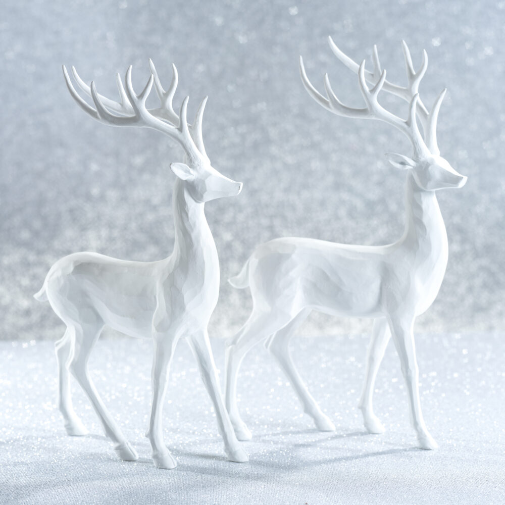 Poldi Decorative Resin Deer Figurines, Set of 2 by Zodax