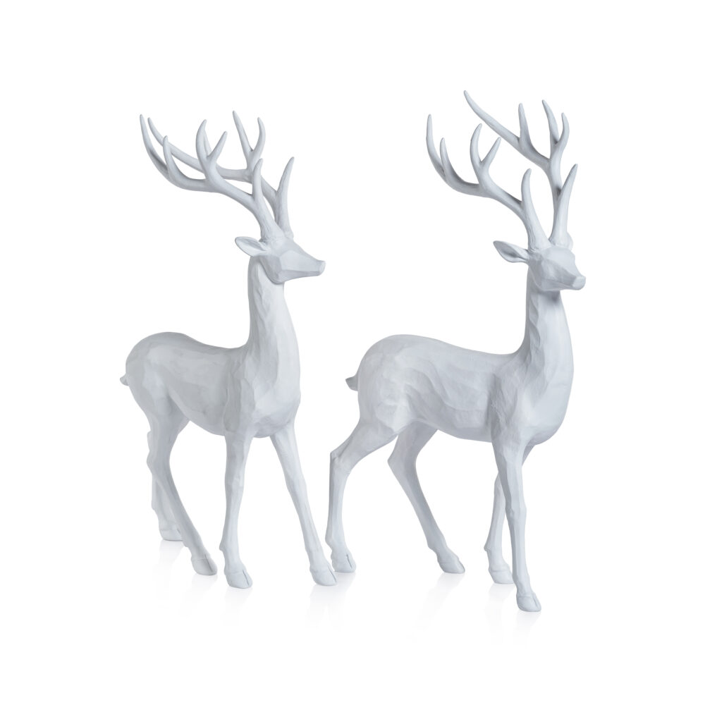 Poldi Decorative Resin Deer Figurines, Set of 2 by Zodax