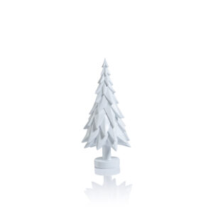 Patrice White Decorative Tabletop Spruce Tree, Small by Zodax