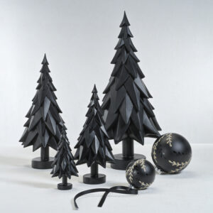 Patrice Black Decorative Tabletop Spruce Tree, Small by Zodax