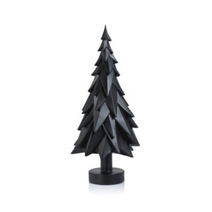 Patrice Black Decorative Tabletop Spruce Tree, Large by Zodax