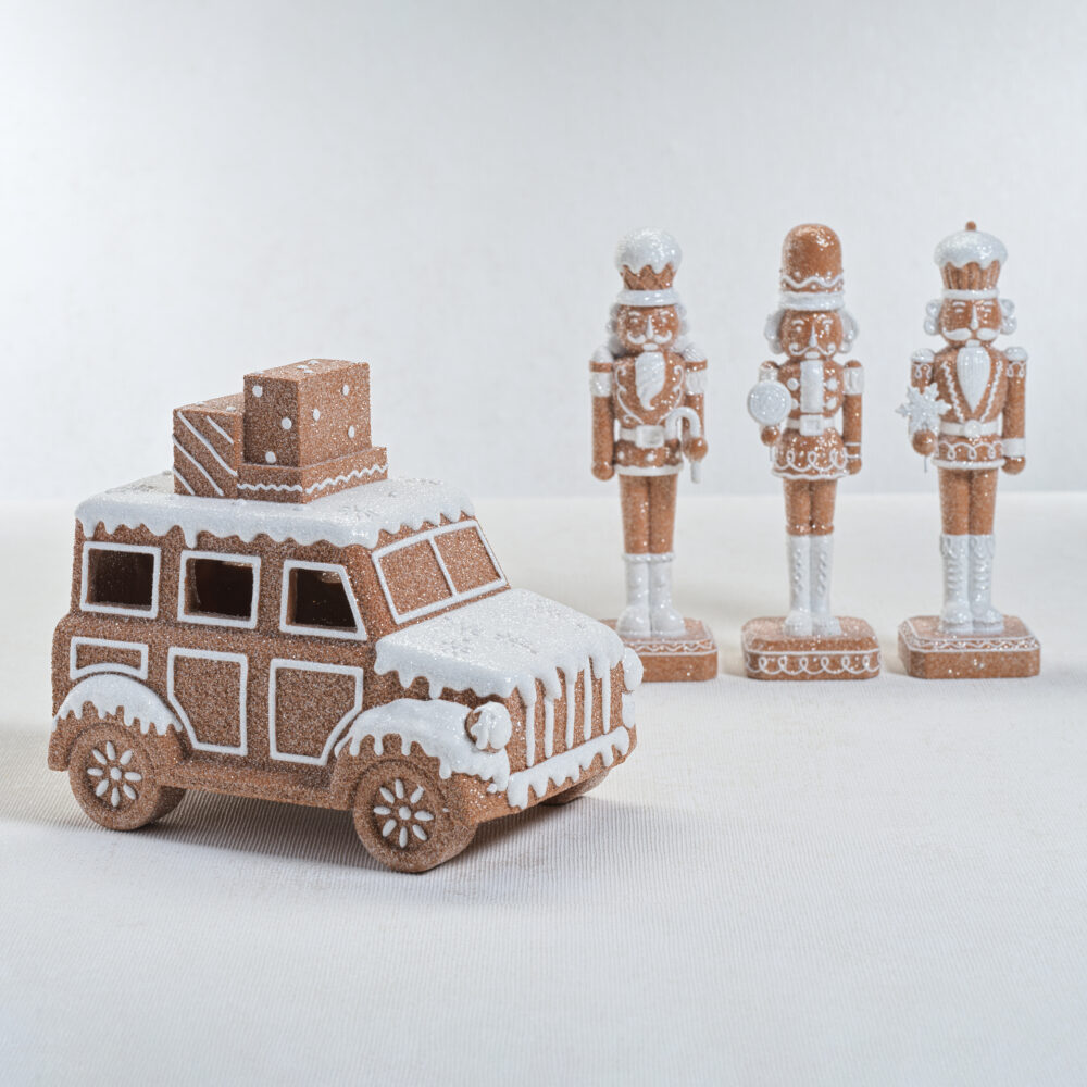 Adelard LED Holiday Gingerbread Car by Zodax