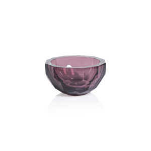 Valmorel Cut Glass Bowl, Amethyst by Zodax