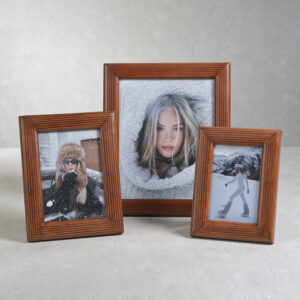 Agung Leather Photo Frame, 4" x 6" by Zodax