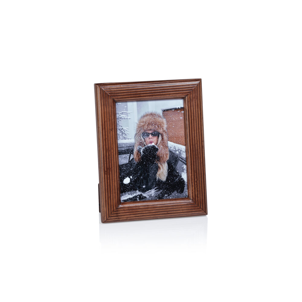 Agung Leather Photo Frame, 5" x 7" by Zodax