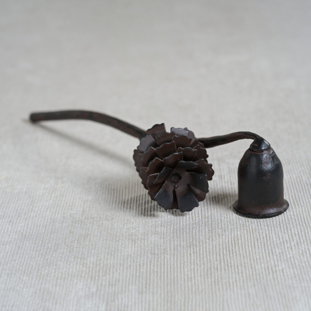 Brunel Pinecone Design Wrought Iron Candle Snuffer by Zodax